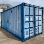 20′ x 8′ x 8.5′ Tall– Wind and Watertight **Off Rent** Used Shipping / Storage Container – Blue | Off Rent Blue Shipping Container
